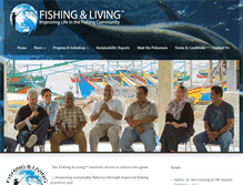 Tablet Screenshot of fishing-living.org